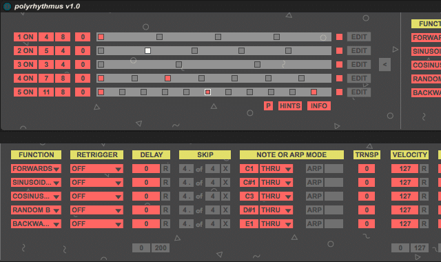 triggerable polyphonic step sequencer ableton