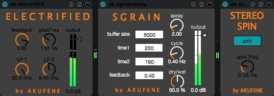 Akufene Max for Live Effects