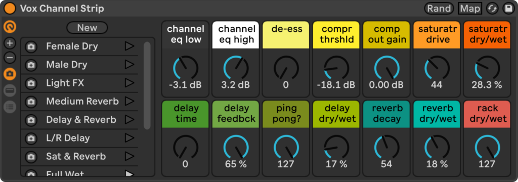 Vox Channel Strip - Essential Ableton Mix Tools
