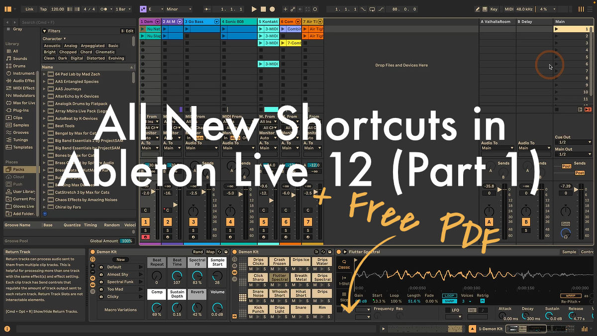 All New Shortcuts In Ableton Live 12 Part 1 Sonic Bloom